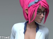 ADULT TIME - Hentai Sex University Prodigy Dominates Principal's Pussy For His Midterm Exam 3/16