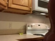 Had to Reach to get in this Pregnant Girl on the Counter 16/16