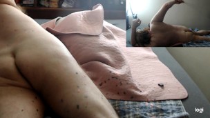 1.5 hr. I Drip Hot Wax all over my Ass, Dick, and Legs while I have a glass egg butt plug in Hot!!!!