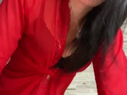 В КРАСНОМ БЕЛАЯ РУССКАЯ ШЛЮХА ПОКАЗАЛА ЧТО ОНА УМЕЕТ. СОЛО ПОРНО СМОТРИ 11/16