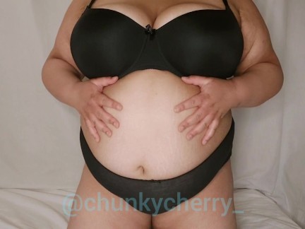 Burps and Belly Play with a Very Gassy Chunky Cherry BBW