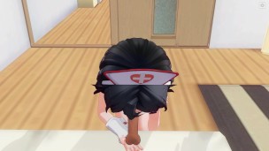 3D HENTAI POV Home treatment blowjob