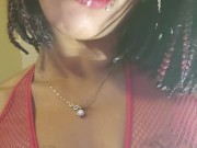 Spitting all over my saggy tits Slapping my ass hard while I insert my fingers in my ass and squir 3/16