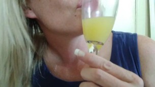 After church drink and kiss with titties 
