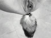 MY KITTY SUSPENDED & FUCKED HARD - Tied up kitten cumming so many times! Home-made shibari 4/16