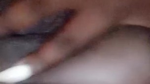 Playing wit my pussy before my baby daddy came n fuck me & ate my pussy& Ass