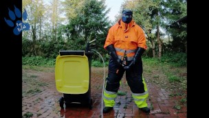 Raingear Pup - pawing outdoors after work