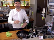 HUNT4K. In the morning man fucks slutty blonde near her shocked boyfriend 16/16