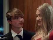 Deeper. Gorgeous gold digger is seduced by boyfriend's dad
