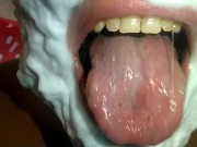 This is what happens when you eat the foam.