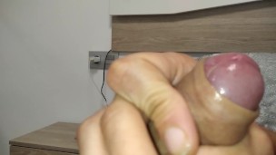 Cumshot from Huge Big Cock Came Against Mirror and Squirt for Eggs