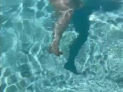 Slutty Girlfriend Flashes Tits at Public Pool  6/16
