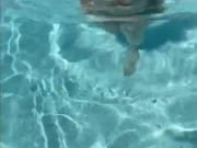 Slutty Girlfriend Flashes Tits at Public Pool  9/16