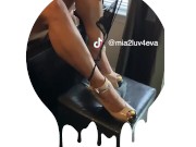 Sexy shoes come off after g string
