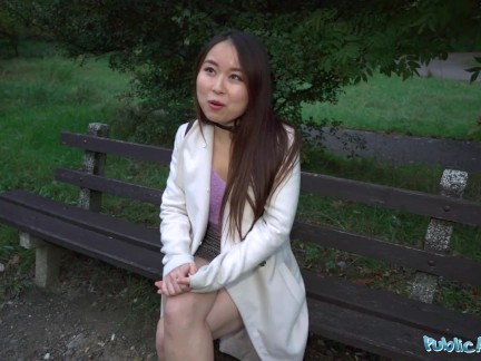 Public Agent Cheeky Asian wants to pay to fuck his massive fat cock