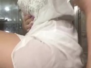 الينا انجل كحبة عراقية ترقص وتتعرى وتحلب حلماتها /alinaangel Iraqi slut stripping 4/16