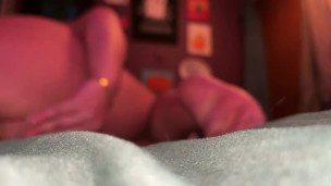 Deep dildo fuck with pretty feet (tease) 