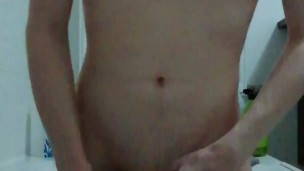 Master ordered me to play with my nipples and cum in a sock