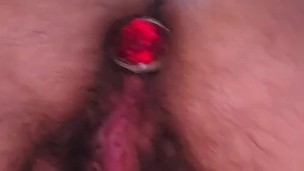 Pulling out my buttplug