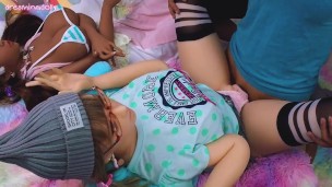 fucking my cute dolls and facial cum 12