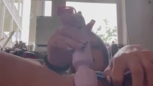 Fucks huge cock and cums 