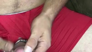 How did that huge cock fit in that tiny chastity! 