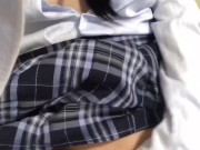 【個人撮影】ぱいぱん、制服オナニー自撮り 14/16