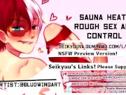 My Hero Academia SAUNA HEAT - ROUGH SEX w/ TODOROKI!! (fem pronouns ver.) art:bludwingart