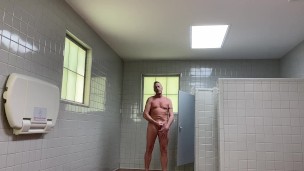 Walking around naked in public roadside rest area