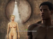 Sex with a girl in three cocks! | Fallout 4 Sex Mod 1/16