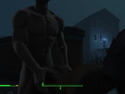 Sex with a girl in three cocks! | Fallout 4 Sex Mod 12/16