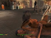 Sex with a girl in three cocks! | Fallout 4 Sex Mod 8/16