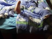 I wanted to rub one off quietly, but he caught me and watched me finger myself to an orgasm 1/16