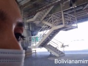 Sin calzon y muy mojadita en el aeropuerto 😜😜😜 Video completo en bolivianamimi.tv  15/16