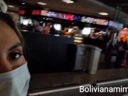 Sin calzon y muy mojadita en el aeropuerto 😜😜😜 Video completo en bolivianamimi.tv  3/16