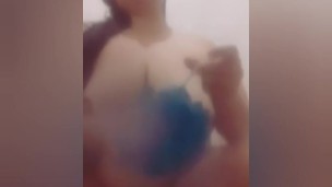 Rosey Takes a shower and scrubs herself clean, head to toe
