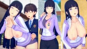 [Hentai Gra Koikatsu! ] Uprawiaj seks z Duże cycki Naruto Hinata Hyuga.3DCG Erotyczne wideo anime.