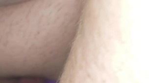 Chubby Themlin Watching Porn and Riding My Purple Dildo