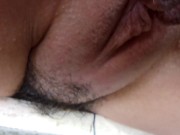 Big pussy lips fingering very close up! 2/16