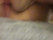 Hot PAWG step sister POV blowjob, selfie pussy licking and doggystyle cream pie PART 2 on the couch 4/16