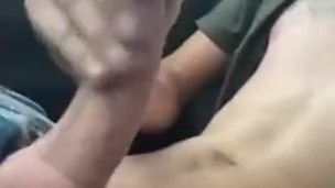 Teen jerks BWC in public (massive cumshot)