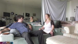 Stepsister helps stepbrother with his virginity problem