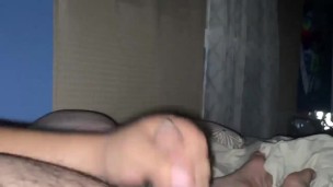 Chubby cum shot after work 
