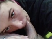 POV - I love filming myself when I give a blowjob and they fill my mouth with cum. 13/16
