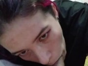 POV - I love filming myself when I give a blowjob and they fill my mouth with cum. 3/16