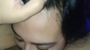 Licking wet pussy before bed