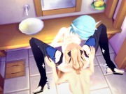 Genshin Impact EULA x JEAN SWEET LESBIANS IN THE BATH (3D HENTAI) 11/16