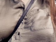 Boobwalk, Shiny Blouse with Strap