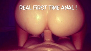 HOMEMADE FIRST ANAL! : HER ASS WAS TIGHT!