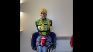 Nano suit D.Va bondage vibrator orgasms